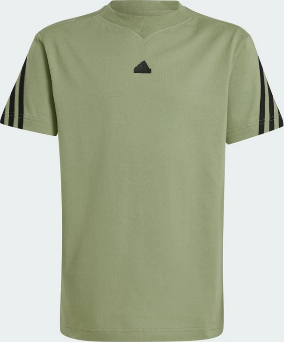 adidas Future Icons 3-Streifen T-Shirt kurzarm tent green/black (Junior)