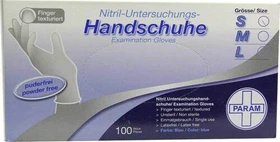 Param Nitril Einweghandschuhe S blau, 100 Stück