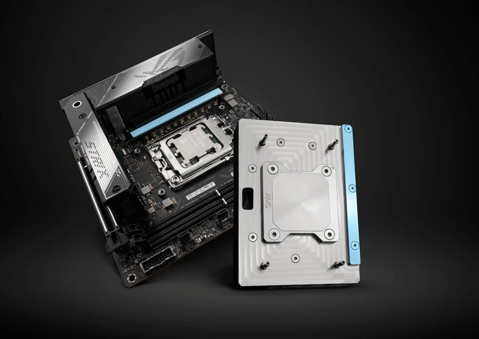 EK Water Blocks Quantum Line EK-Quantum Momentum² ROG Strix X670E-I D-RGB Monoblock, Nickel, Acryl
