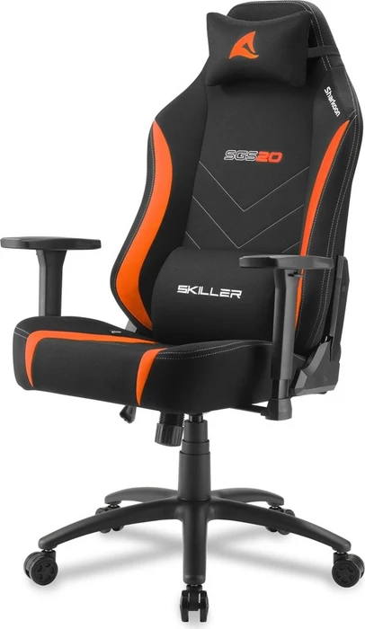 Sharkoon Skiller SGS20 Fabric Gamingstuhl, schwarz/orange