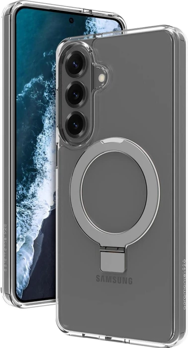dbramante1928 Iceland Ultra D3O Magnet Kickstand für Samsung Galaxy S26+ transparent