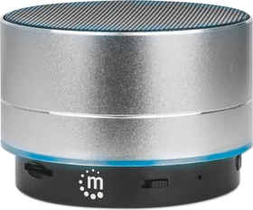 Manhattan Metallic LED Speaker silber