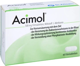 Acimol 500mg Filmtabletten ohne pH-Teststreifen, 48 Stück