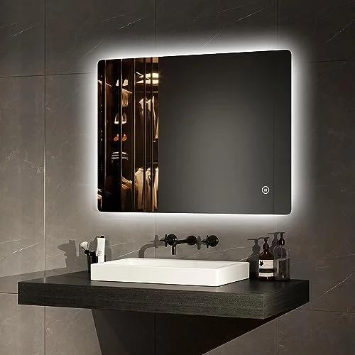 Emke LM09 LED-Badspiegel mit Touchdimmer 80x60x3cm