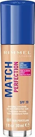 Rimmel Match Perfection Foundation 001 fair porcelain LSF20, 30ml