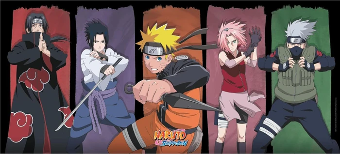 ABYstyle Naruto Shippuden Gaming Mousepad XXL, 900x400mm, Group (ABYACC415)