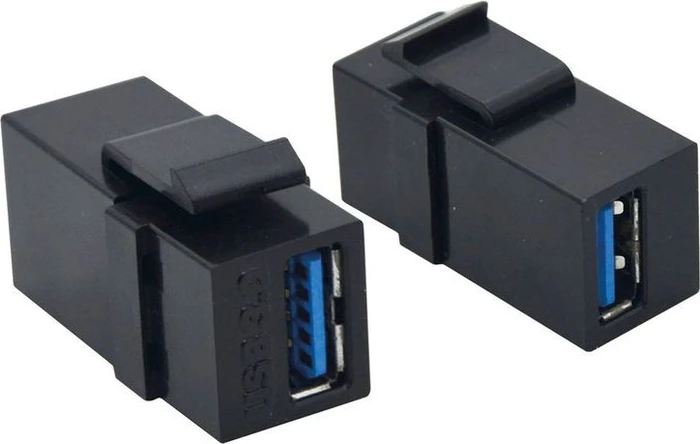 Value Keystone Modul USB-A 3.0 Buchse via USB-A 3.0 Buchse, schwarz