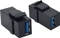 Value Keystone Modul USB-A 3.0 Buchse via USB-A 3.0 Buchse, schwarz Vorschaubild