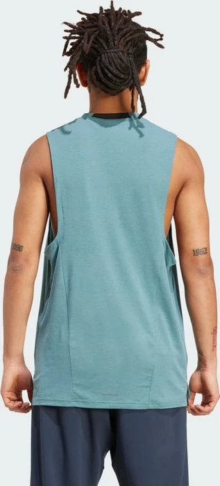 adidas Designed for Training Workout Funktionsshirt ärmellos preloved teal (Herren)