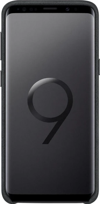 Samsung EF-XG960AB Alcantara Cover für Galaxy S9 schwarz