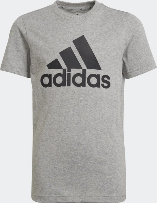 adidas Essentials T-Shirt kurzarm medium grey heather/black (Junior)