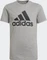 adidas Essentials T-Shirt kurzarm medium grey heather/black (Junior) Vorschaubild