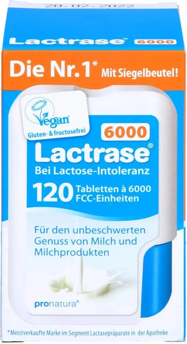 Lactrase 6000 Mini-Tabletten, 240 Stück (2x 120 Stück)