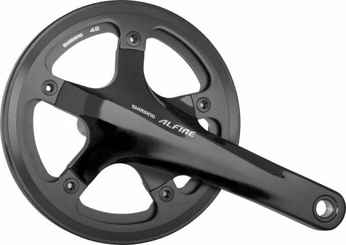 Shimano Alfine FC-S501 42 Zähne Kurbelgarnitur 170mm piano black