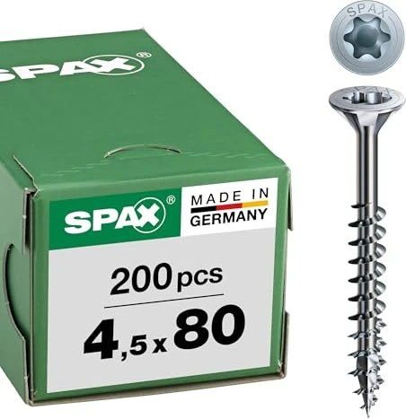 Spax WIROX A9J 4CUT T-STAR plus T20 Universalschraube, 4.5x80mm, 200 Stück
