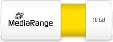 MediaRange USB Speicherstick Color Edition 16GB weiß/gelb, USB-A, USB 2.0