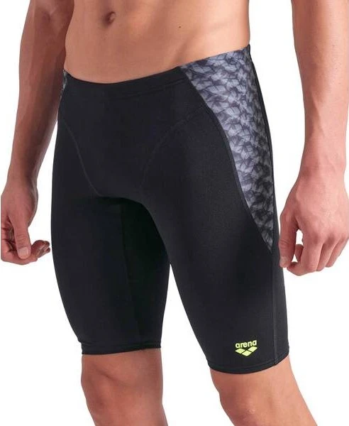 Arena New Monogram Mid Badehose black/dark sage multi (Herren)