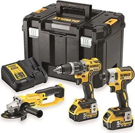DeWalt DCK383P2T Kombopack Akku-Maschinenset inkl. Koffer + 2 Akkus 5.0Ah