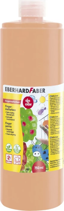 Eberhard Faber EFA Color Fingerfarbe, beigerot, 750ml