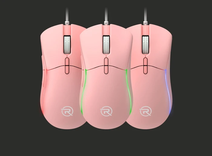Rapture Venom V2 Gaming Maus rosa, USB