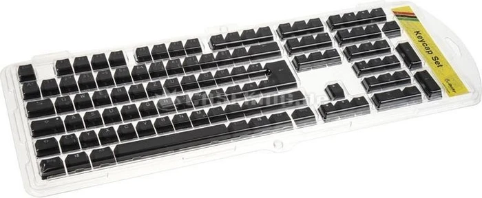 Ducky Keycap Set, Kunststoff (PBT) Double-Shot, schwarz, 109 Tasten, ISO-DE
