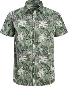 Jack & Jones Comfort Fit Hemd kurzarm iceberg green (Herren)