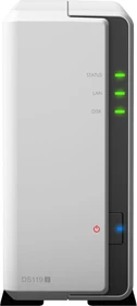 Synology DiskStation DS119j, 256MB RAM, 1x RJ-45 1000Base-T, 2x USB-A 2.0