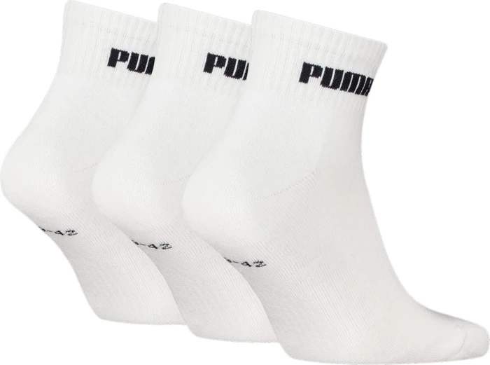 Puma Quarter Socken weiß, 3 Paare (938393-01) – Bild 2 von 3
