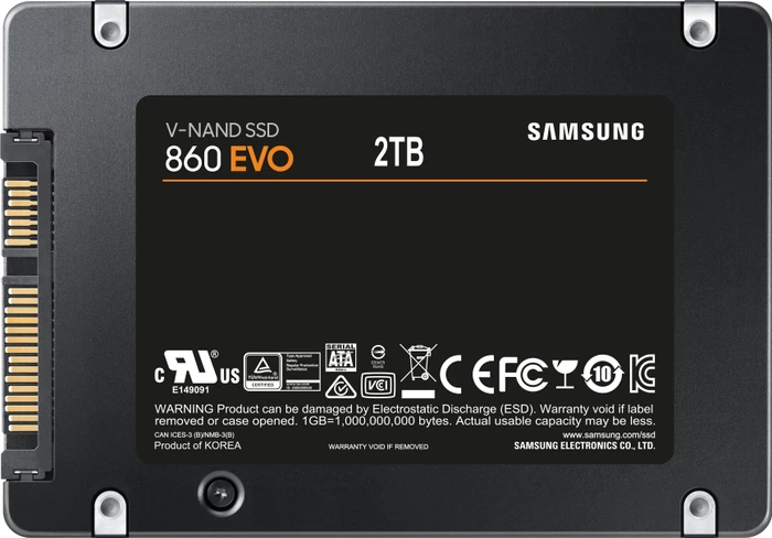 Samsung SSD 860 EVO 2TB, 2.5" / SATA 6Gb/s
