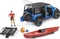 Bruder Jeep Wrangler Rubicon Unlimited mit Kajak und Figur Vorschaubild
