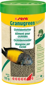 sera Granugreen Nature Hauptfutter für kleinere herbivore Cichliden, 135g, 250ml
