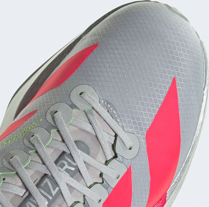 adidas Adizero Adios Pro 4 silver metallic/lucid red/grey (Herren)