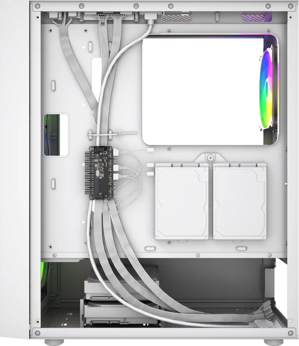 Gembird Fornax 4300 White, Glasfenster
