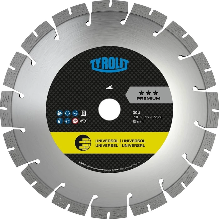 Tyrolit Premium DCU Trockenschnitt Trennscheibe, 125x2.4x22.23mm, 1 Stück