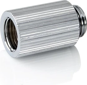 Bitspower Touchaqua Verlängerung G1/4" auf G1/4", 25mm, Glorious Silver, 2er-Pack