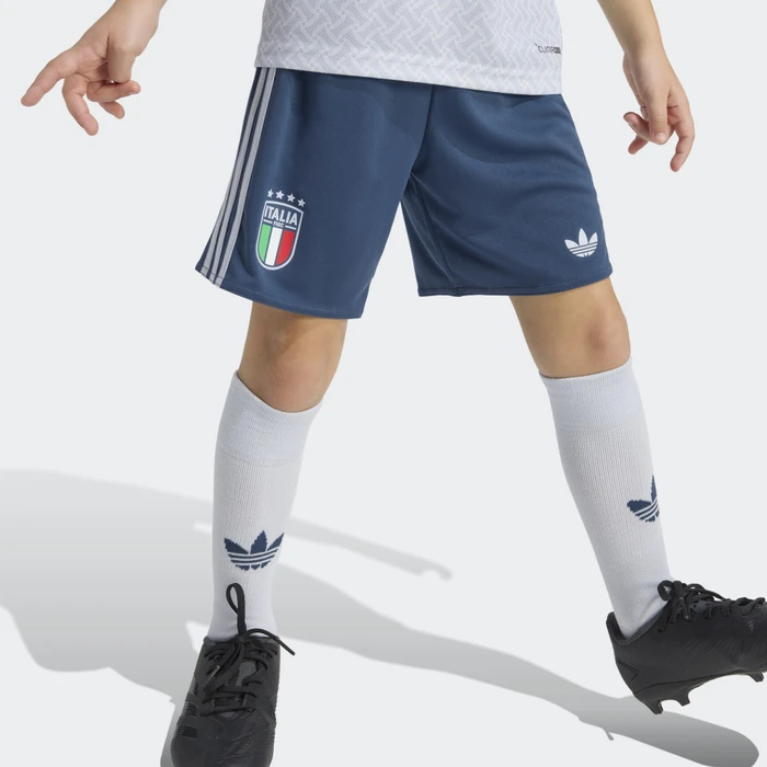 adidas Italien 2026 Auswärtsausrüstung kurzarm aeroblue (Junior)