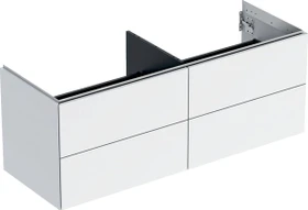 Geberit ONE Unterschrank für Aufsatzwaschtisch, mit vier Schubladen, 135cm, weiß/lackiert hochglanz