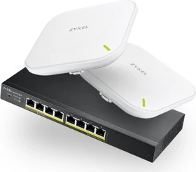 Zyxel GS1915 Desktop Gigabit Smart Switch, 8x RJ-45, 60W PoE+, Bundle (1x)