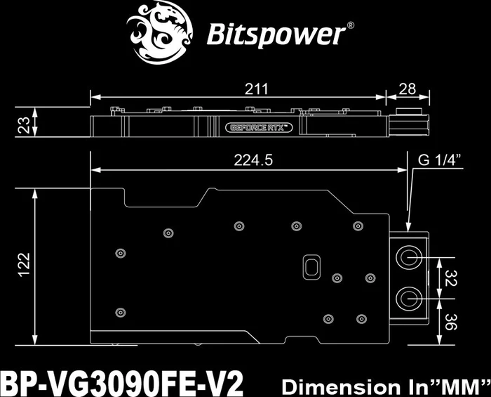 Bitspower Classic VGA Waterblock GeForce RTX 3090 Founders Edition
