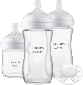 Philips Avent SCD878/11 Natural Response Glas Neugeborenen Starter-Set, 4-tlg.