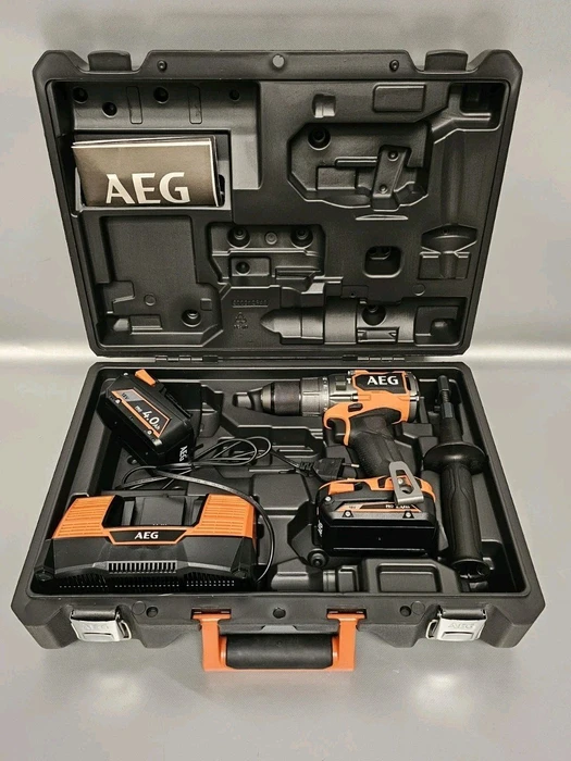 AEG BSB 18C3BL-X02C PL Akku-Schlagbohrschrauber inkl. Koffer + 2 Akkus 2.0/4.0Ah