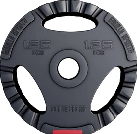 Gorilla Sports Kunststoff Gripper Hantelscheibe 1.25kg