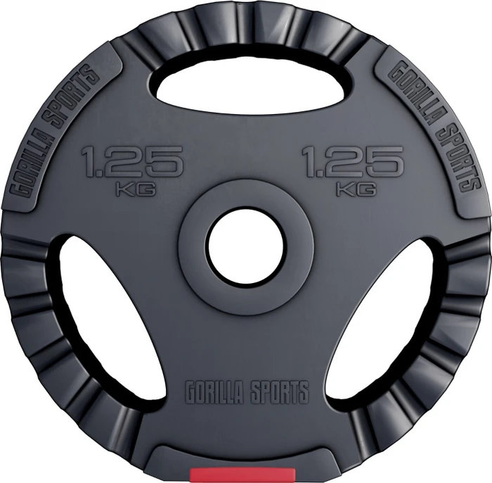 Gorilla Sports Kunststoff Gripper Hantelscheibe 1.25kg