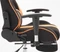 CLP Racing Limit Stoff Gamingstuhl mit Fußstütze, schwarz/orange Vorschaubild