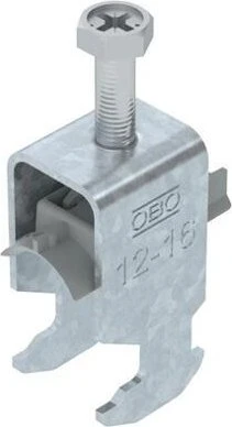 OBO Bettermann Bügelschelle 2056 H-Fuß, 1-fach, Kunststoffdruckwanne, FT