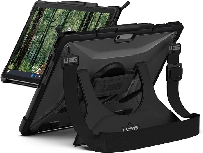 UAG Plasma Handstrap Case Microsoft Surface Pro 9 ice schwarz/transparent