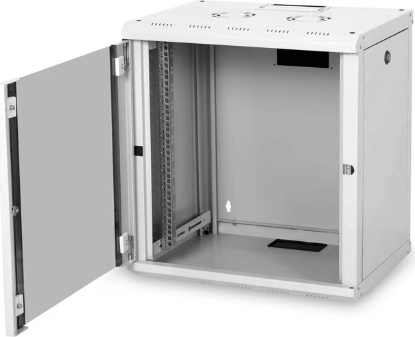 Digitus Professional Unique Serie Wandschrank 12HE, Sicherheitsglastür, IP2X, grau, 450mm tief
