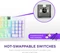 NZXT Function 2, matt weiß, LEDs RGB, hot-swap, Swift Optical PURPLE, USB, UK Vorschaubild