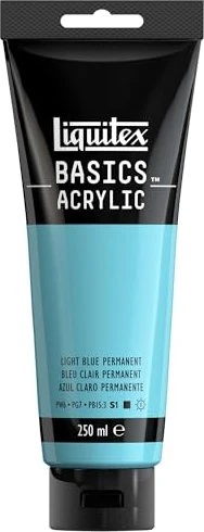 Liquitex Basics Acrylic light blue permanent, 250ml