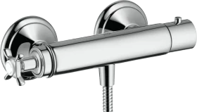 Hansgrohe Axor Montreux Brausethermostat Aufputz mit Kreuzgriff chrom
